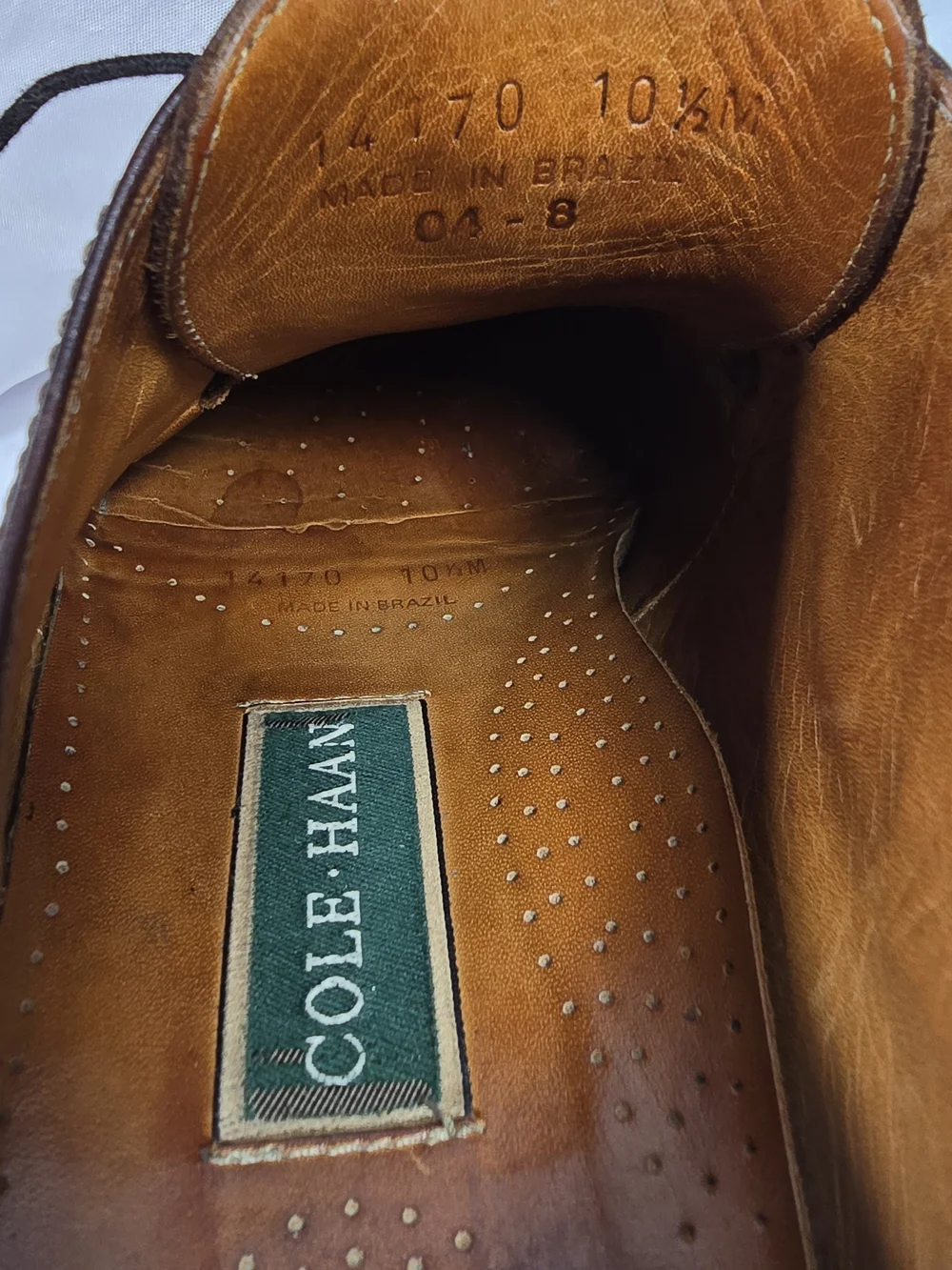 Cole Haan Men’s Brown Leather Dress Shoes